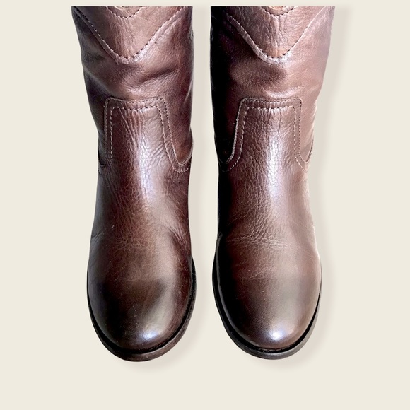 Frye Cara Roper Short Dark Brown PullOn Ankle Boot - Picture 9 of 15